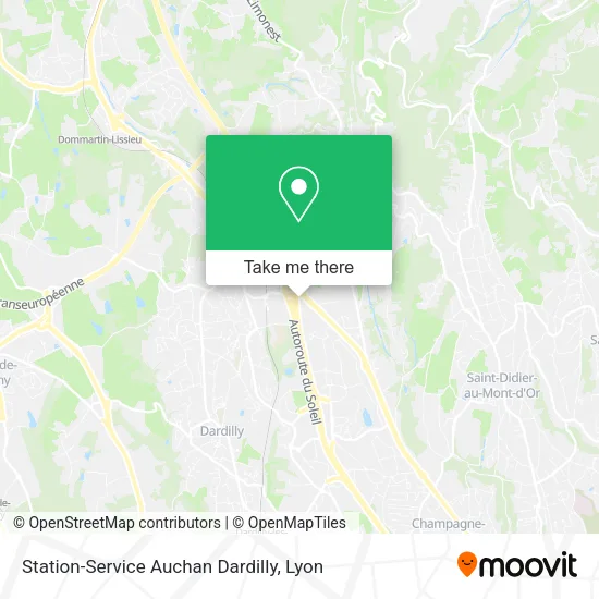 Station-Service Auchan Dardilly map