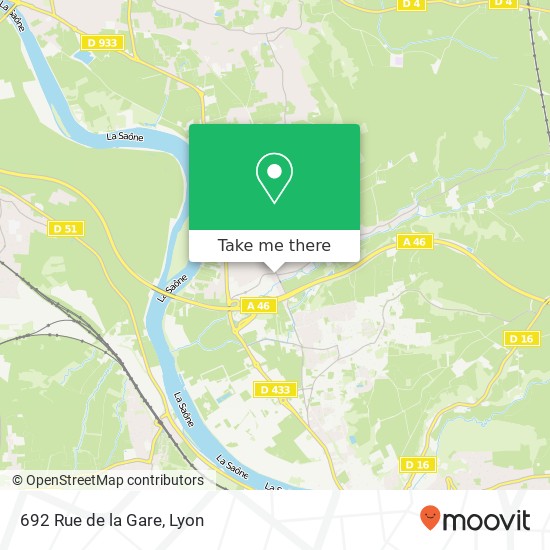 Mapa 692 Rue de la Gare