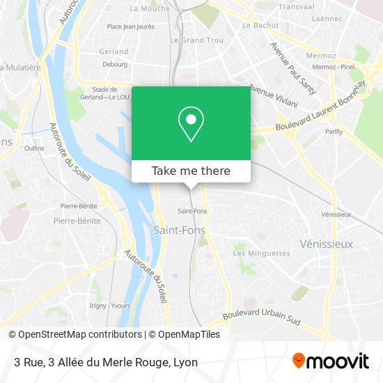 3 Rue, 3 Allée du Merle Rouge map