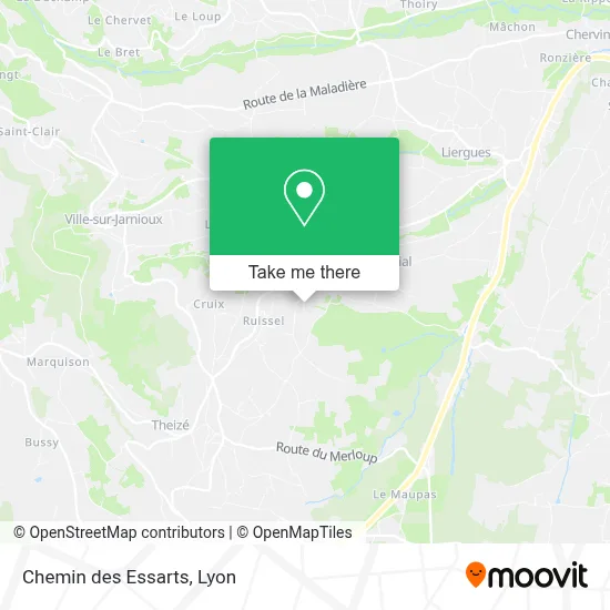 Chemin des Essarts map