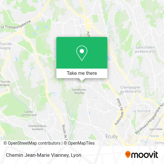 Chemin Jean-Marie Vianney map