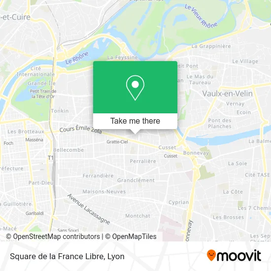 Square de la France Libre map