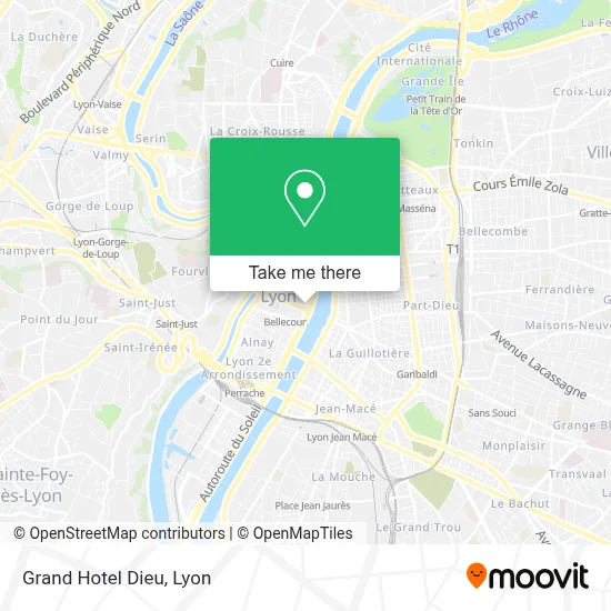 Grand Hotel Dieu map