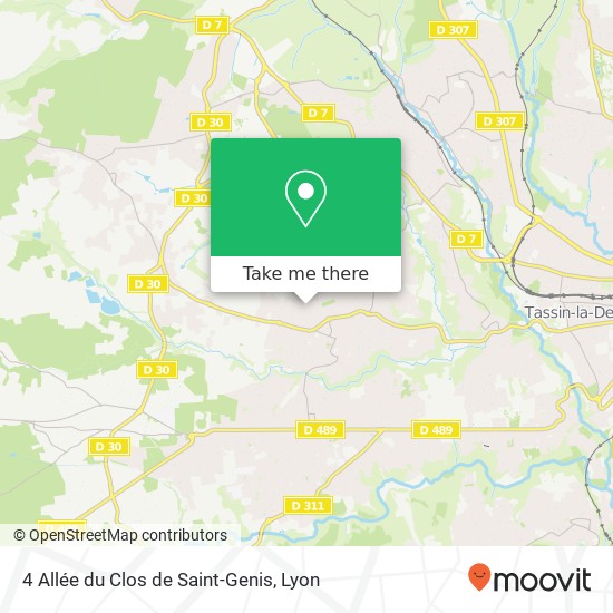 4 Allée du Clos de Saint-Genis map
