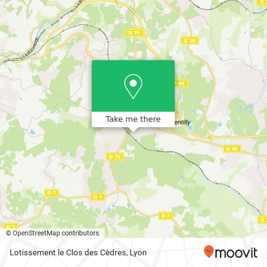 Lotissement le Clos des Cèdres map