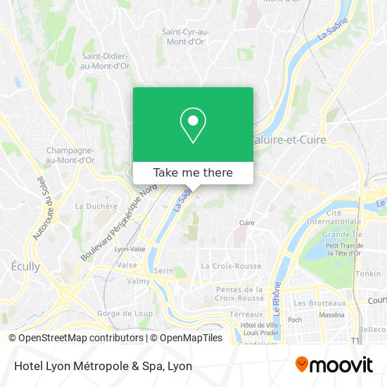 Hotel Lyon Métropole & Spa map