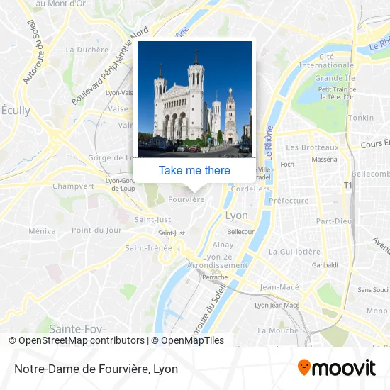 Notre-Dame de Fourvière map