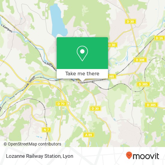 Lozanne Railway Station map