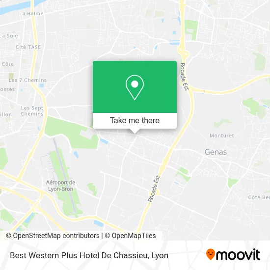 Best Western Plus Hotel De Chassieu map