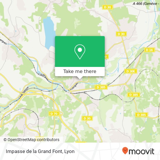 Impasse de la Grand Font map