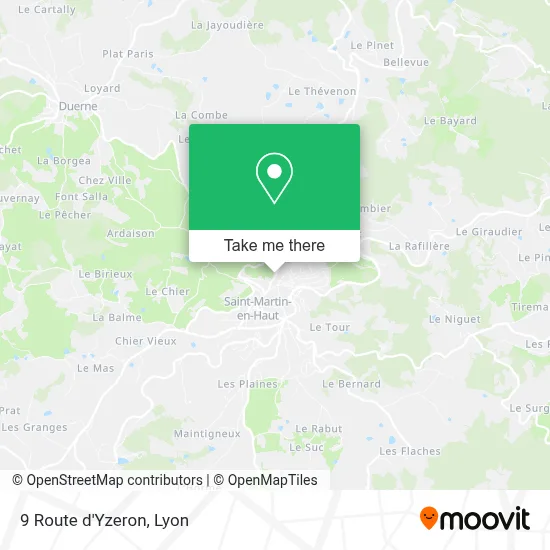 9 Route d'Yzeron map