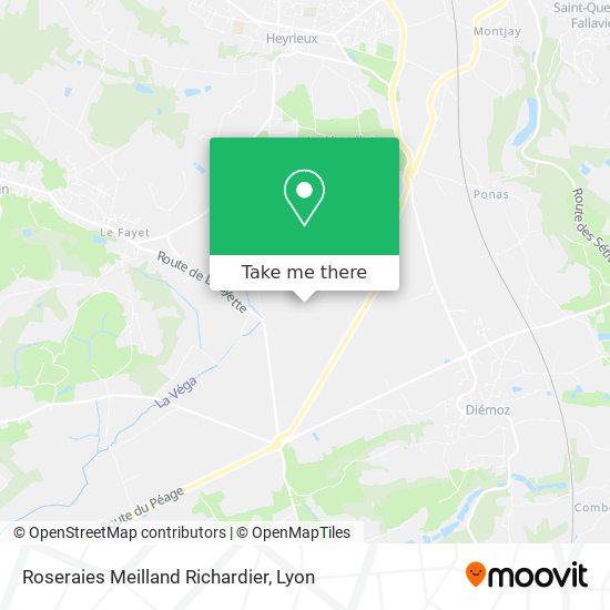 Roseraies Meilland Richardier map