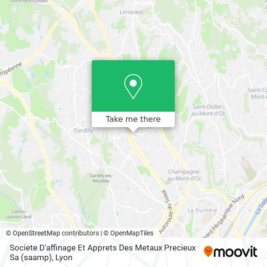 Societe D'affinage Et Apprets Des Metaux Precieux Sa (saamp) map