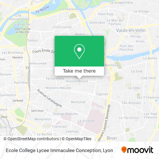 Ecole College Lycee Immaculee Conception map