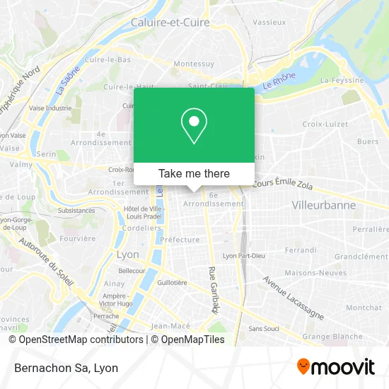 Bernachon Sa map