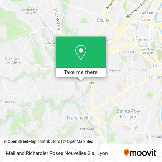 Meilland Richardier Roses Nouvelles S.a. map