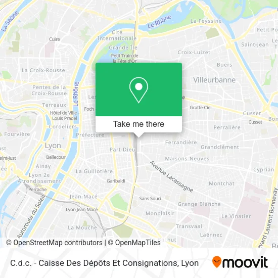 C.d.c. - Caisse Des Dépôts Et Consignations map