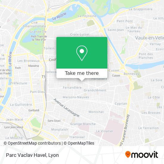 Parc Vaclav Havel map