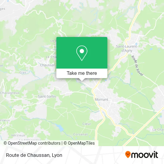 Route de Chaussan map