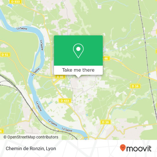 Chemin de Ronzin map