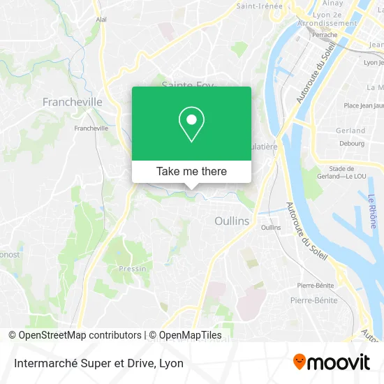 Intermarché Super et Drive map