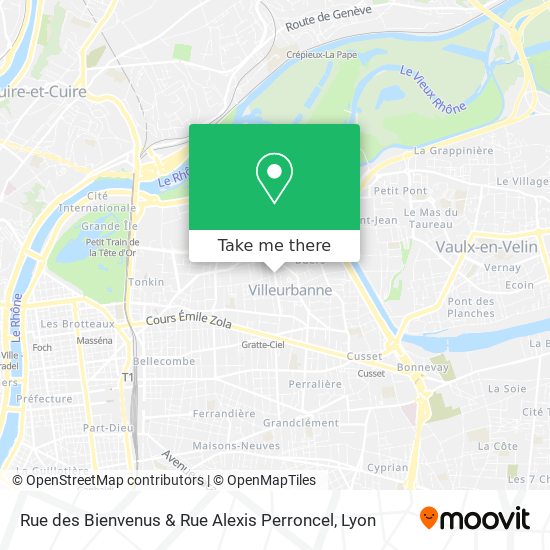 Rue des Bienvenus & Rue Alexis Perroncel map