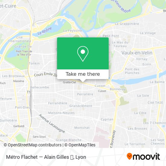 Métro Flachet — Alain Gilles 🅰 map