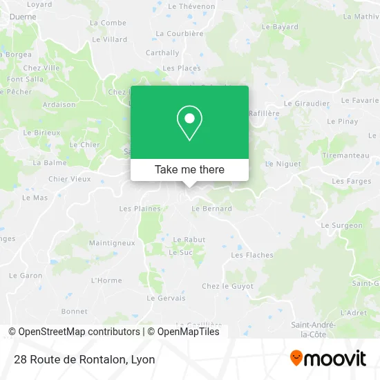 28 Route de Rontalon map