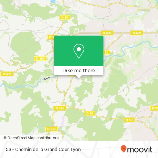 Mapa 53F Chemin de la Grand Cour