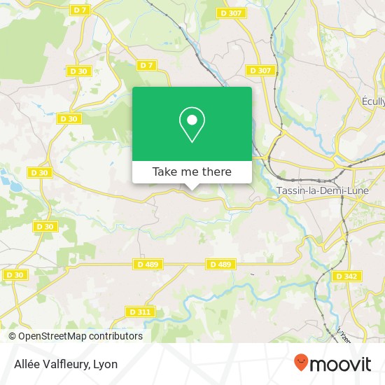 Allée Valfleury map