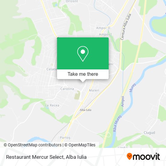 Restaurant Mercur Select map