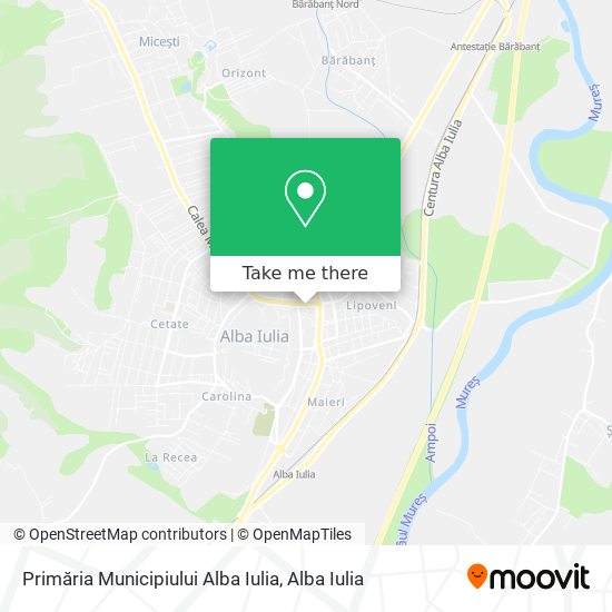 Primăria Municipiului Alba Iulia map