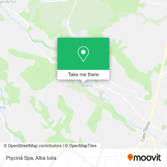 Pișcină Spa map