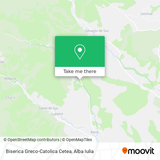Biserica Greco-Catolica Cetea map