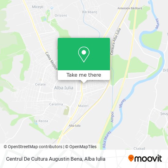 Centrul De Cultura  Augustin Bena map