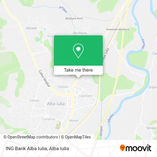 ING Bank Alba Iulia map