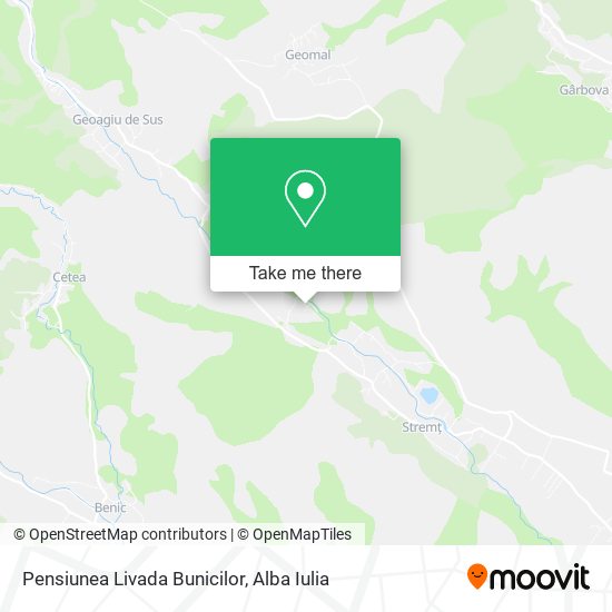 Pensiunea Livada Bunicilor map