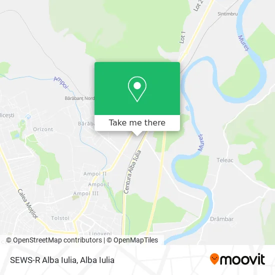 SEWS-R Alba Iulia map