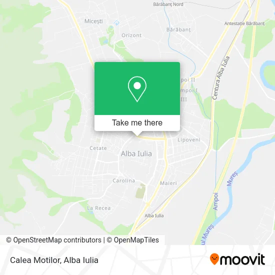 Calea Motilor map
