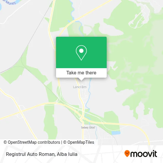 Registrul Auto Roman map