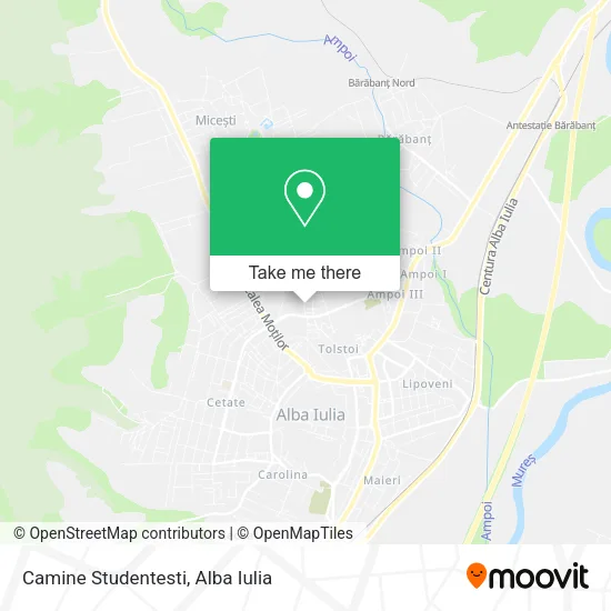 Camine Studentesti map