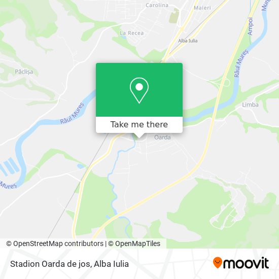 Stadion Oarda de  jos map