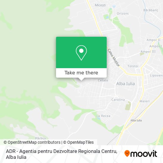 ADR - Agentia pentru Dezvoltare Regionala Centru map