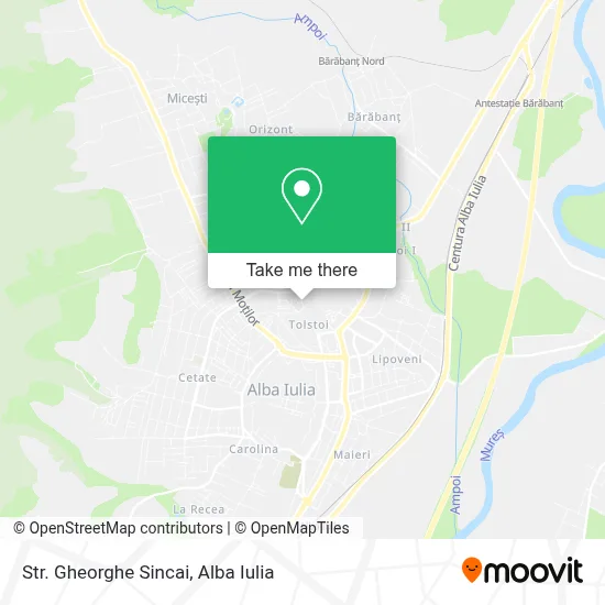 Str. Gheorghe Sincai map