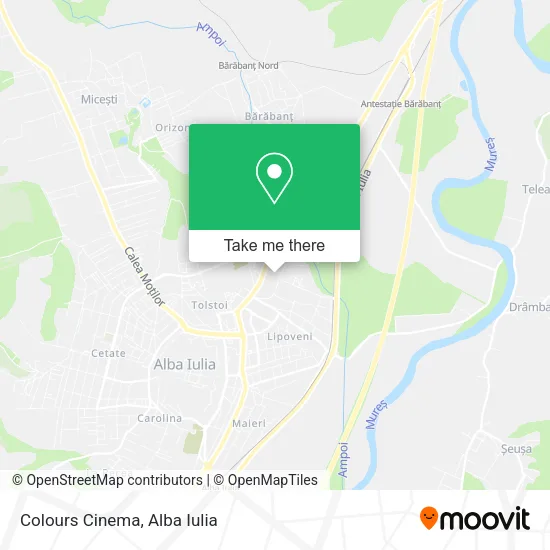 Colours Cinema map