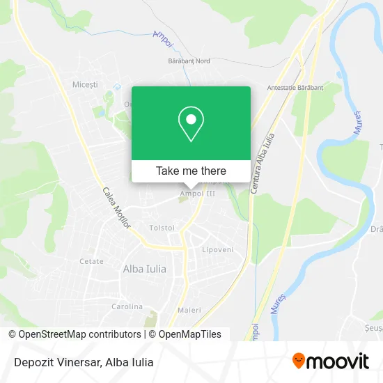Depozit Vinersar map
