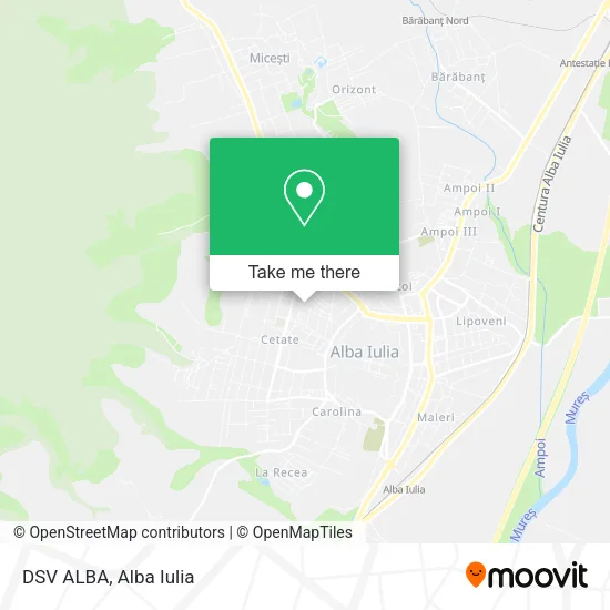 DSV ALBA map