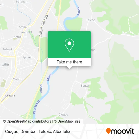 Ciugud, Drambar, Teleac map