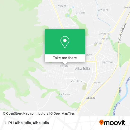 U.P.U Alba Iulia map