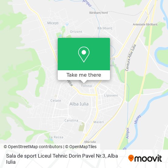 Sala de sport  Liceul Tehnic Dorin Pavel Nr.3 map